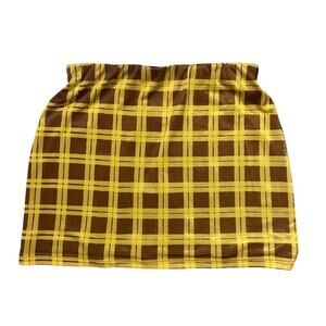 With Jean Miles Mini Skirt Checkered NEW